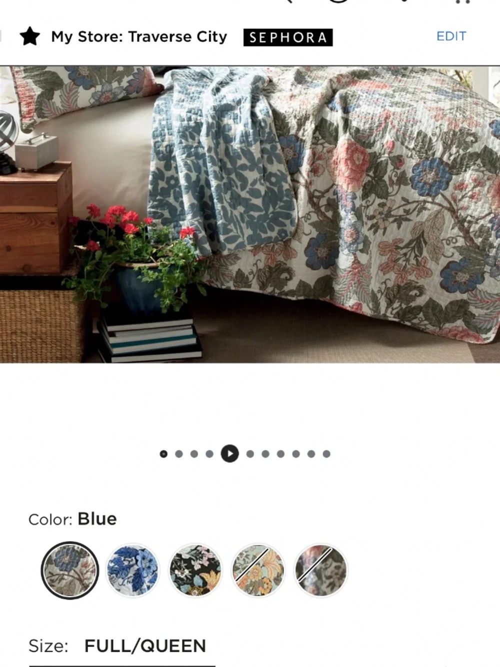 100% cotton queen quilt